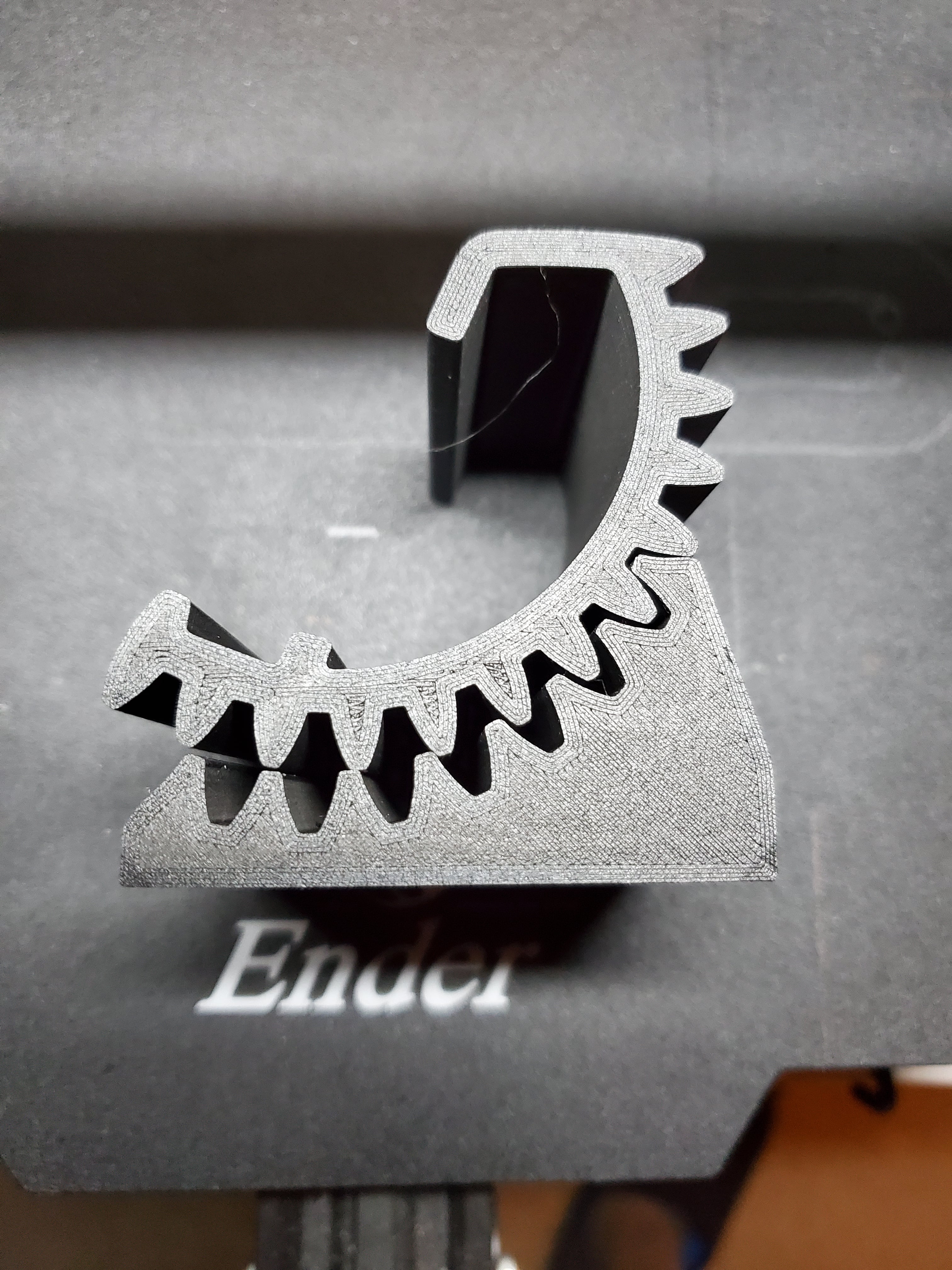 I used the two STL files provided and the gears don't even line up. The only thing I did was rotate the parts and change the infill setting. Printed with CF filament