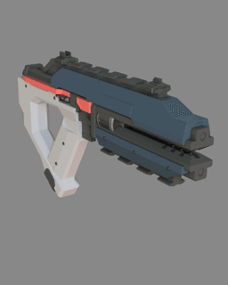 Bolt Pistol from EVE Dust 514 3d model
