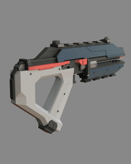 Bolt Pistol from EVE Dust 514 3d model