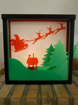 Christmas Shadow Box 3d model