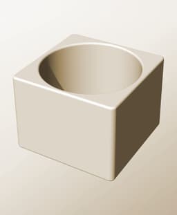 CS96-75 Stackable bin box module for creative home decor 3d print stl 3d model
