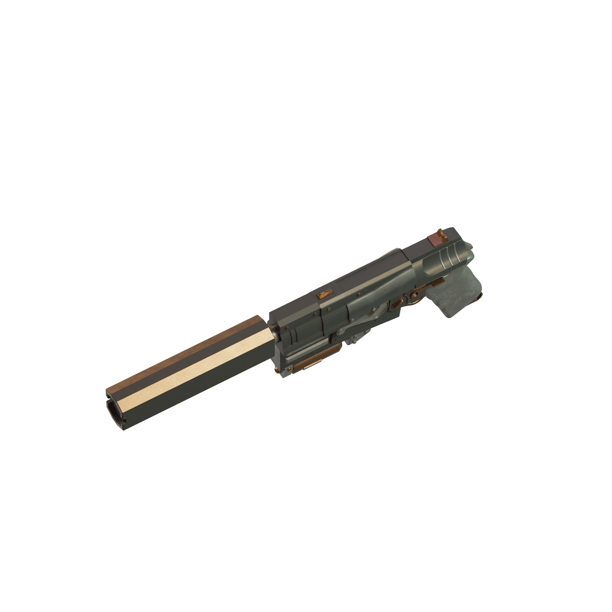 Fallout 10mm Pistol 2 3d model