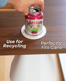 Cable Port Trash Can - For Desk 3d model