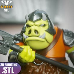 Gamorrean Guard Chibi STL for 3D Printing ChibiSTL 3DXM 3d model