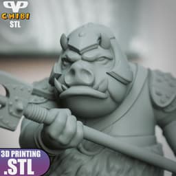Gamorrean Guard Chibi STL for 3D Printing ChibiSTL 3DXM 3d model