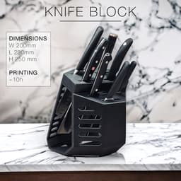 OBSIDIAN | Knife Rack 3d model