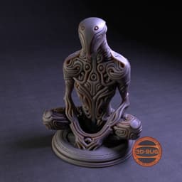 Alien Zen decorative abstract sculpture 3d model