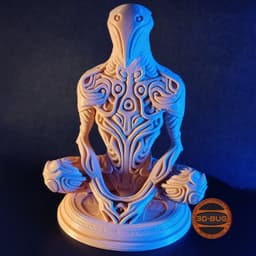 Alien Zen decorative abstract sculpture 3d model