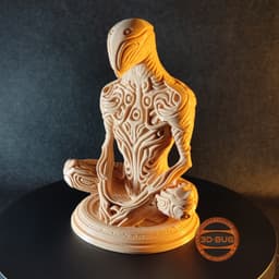 Alien Zen decorative abstract sculpture 3d model