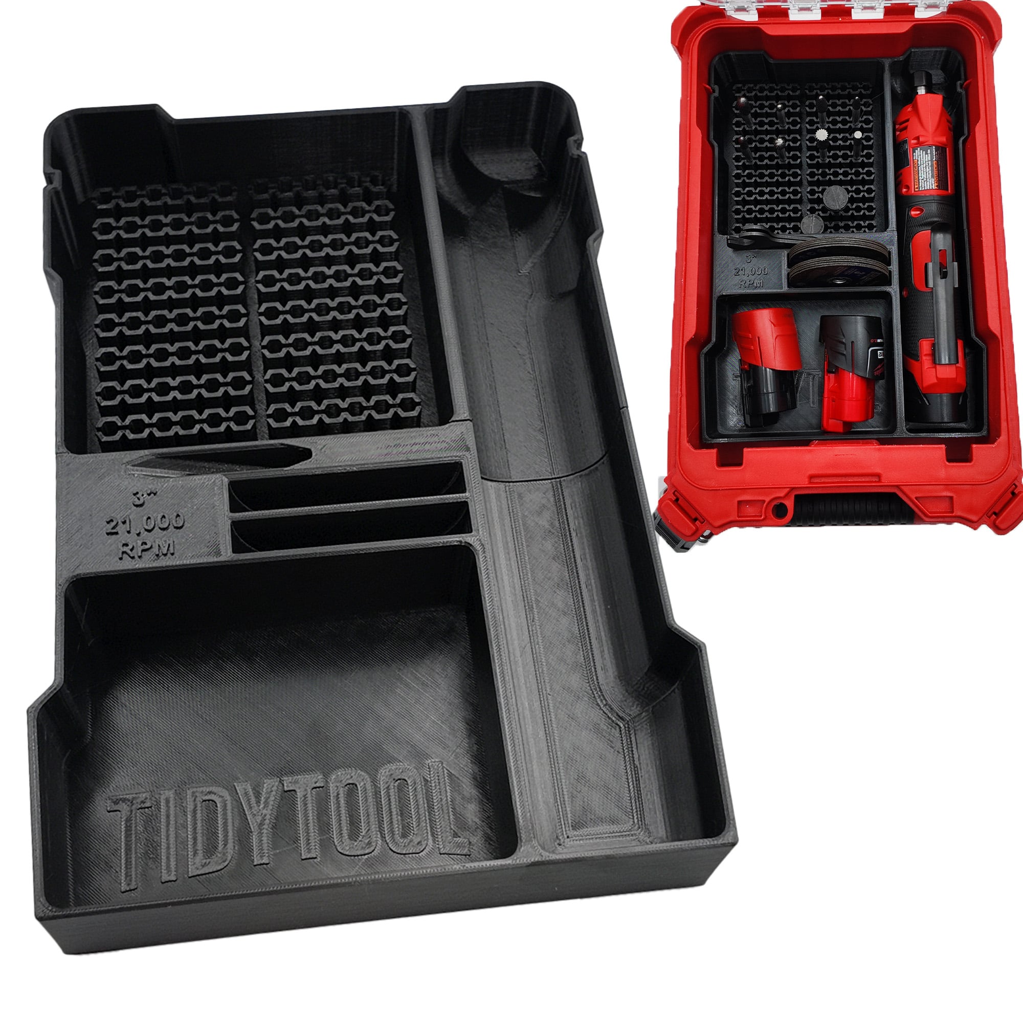 M12 Fuel Die Grinder for Milwaukee Compact Packout 3d model