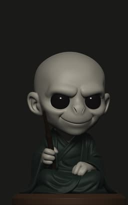 Cute Voldemort Wizard β Chibi STL Figure 3d model
