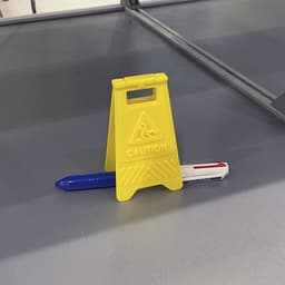 Caution / Taken / Keep Out Sign (Tabletop Miniatures) 3d model