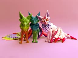 Articulated Kitsune 3d model