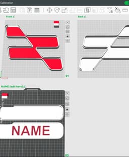 Famel Sign – LED strip compatible 3d model