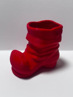 Santa shoe candy bowl 3d model