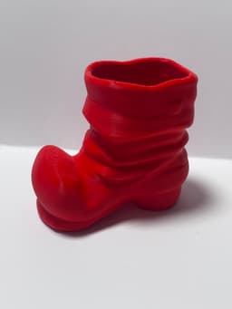 Santa shoe candy bowl 3d model