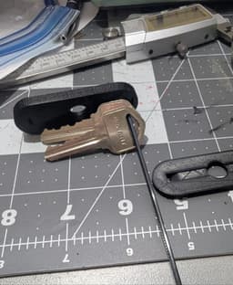 Zipkey Cable Tie Key Holder 3d model