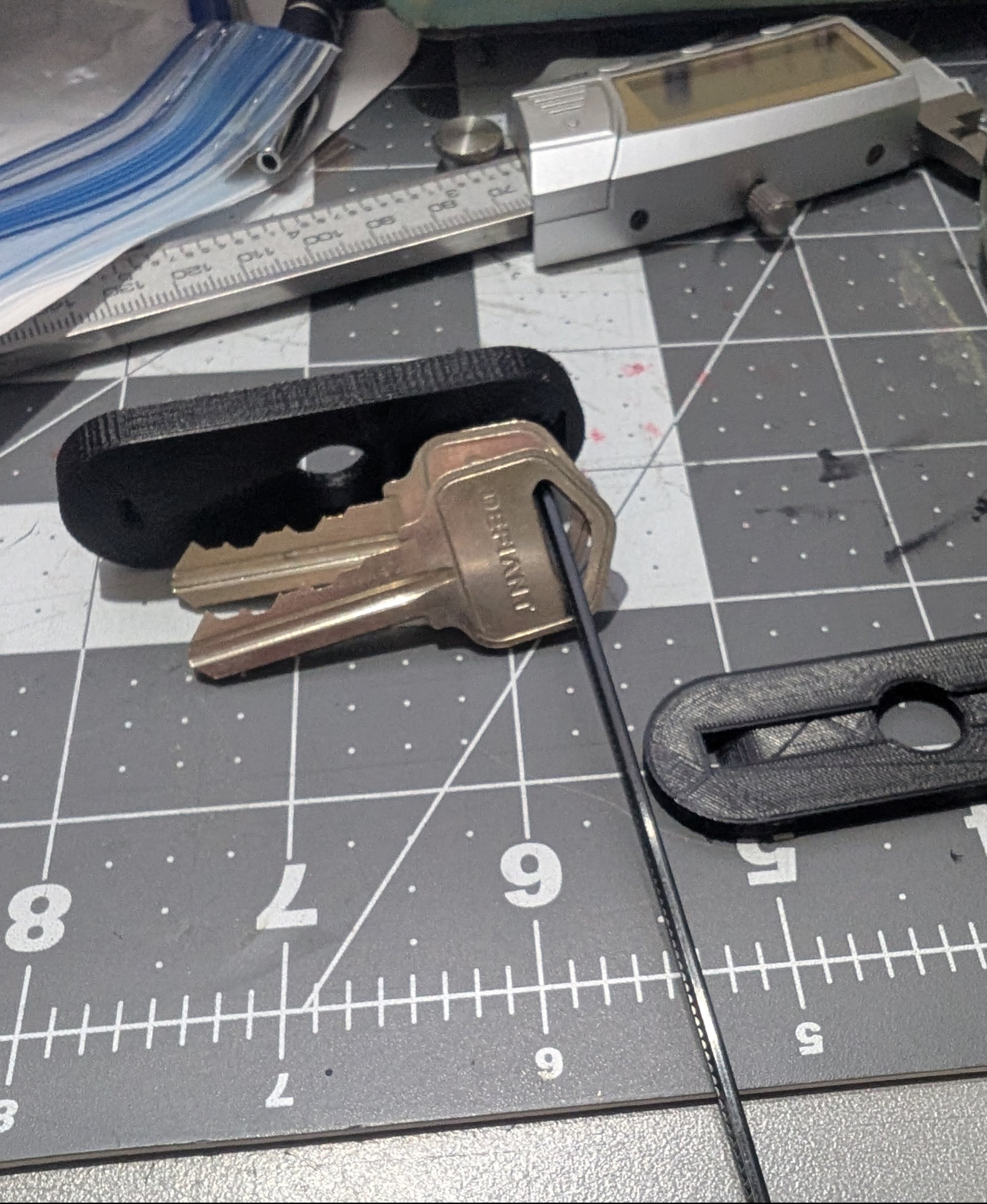 Zipkey Cable Tie Key Holder 3d model
