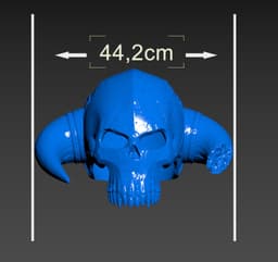 Skull Warrior Helmet wearable /Cosplay 3d model