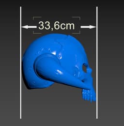 Skull Warrior Helmet wearable /Cosplay 3d model