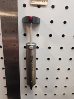Engineers Solder Sucker Pegboard Holder 3d model