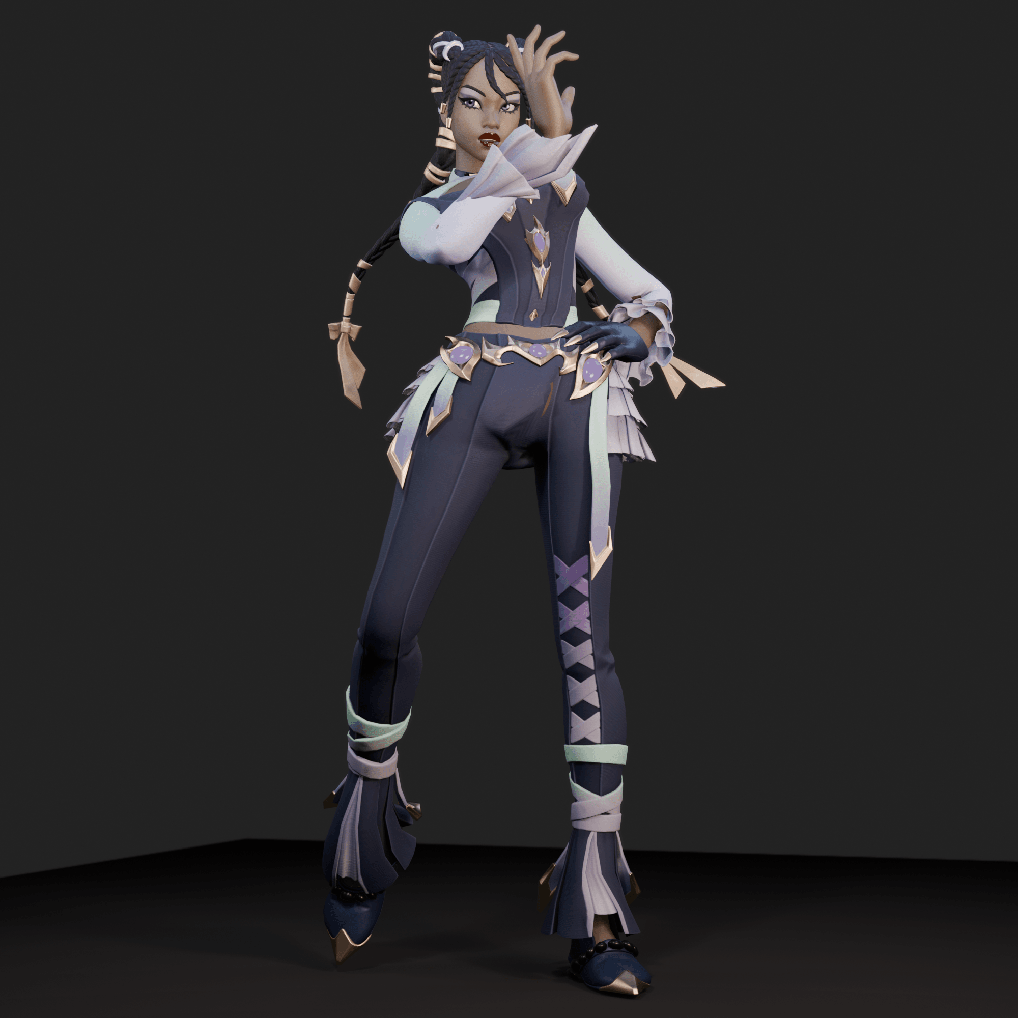Aniyah the Dancer v2 3d model