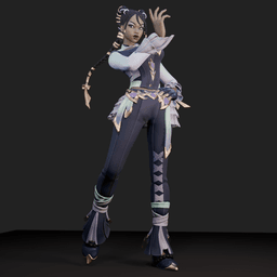 Aniyah the Dancer v2 3d model