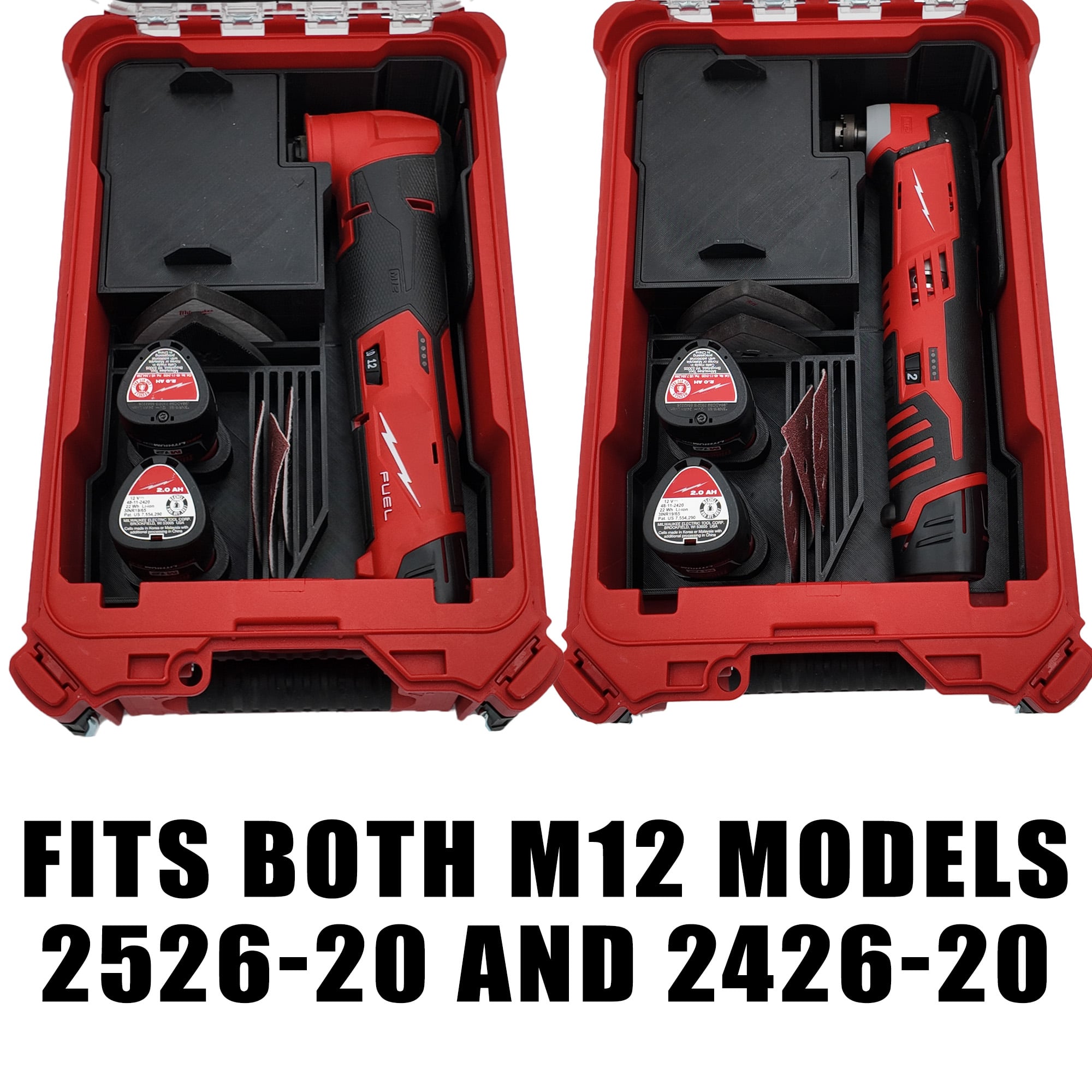 M12 Multitool Organizer for Milwaukee Compact Packout 3d model