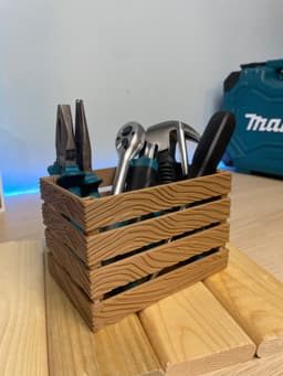 Customizable Wooden Crates organizers 3d model