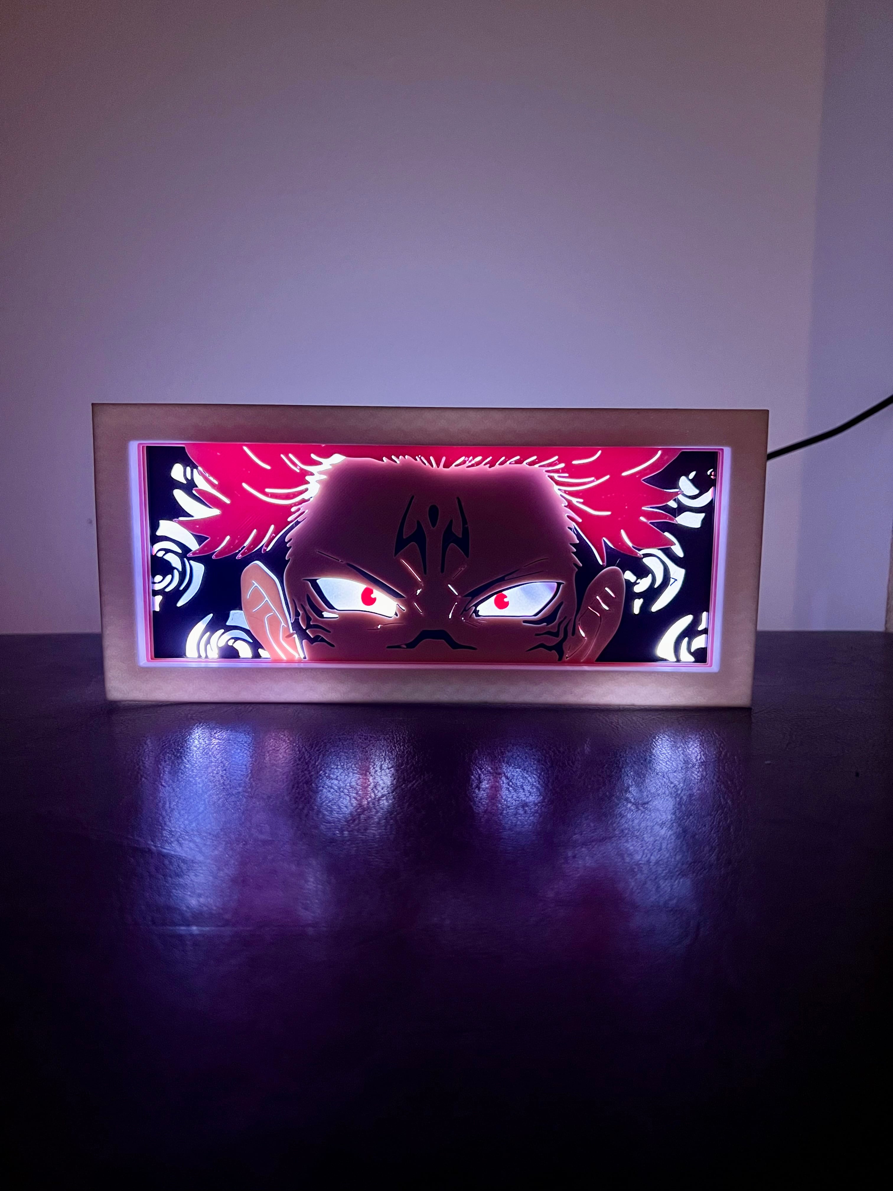 Jujutsu Kaisen - Sukuna LED Lightbox 3d model