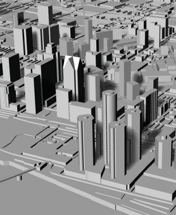 DETROIT, Skyline 3D map 3d model