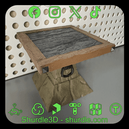 Stone Pillar Pedestal 3d model