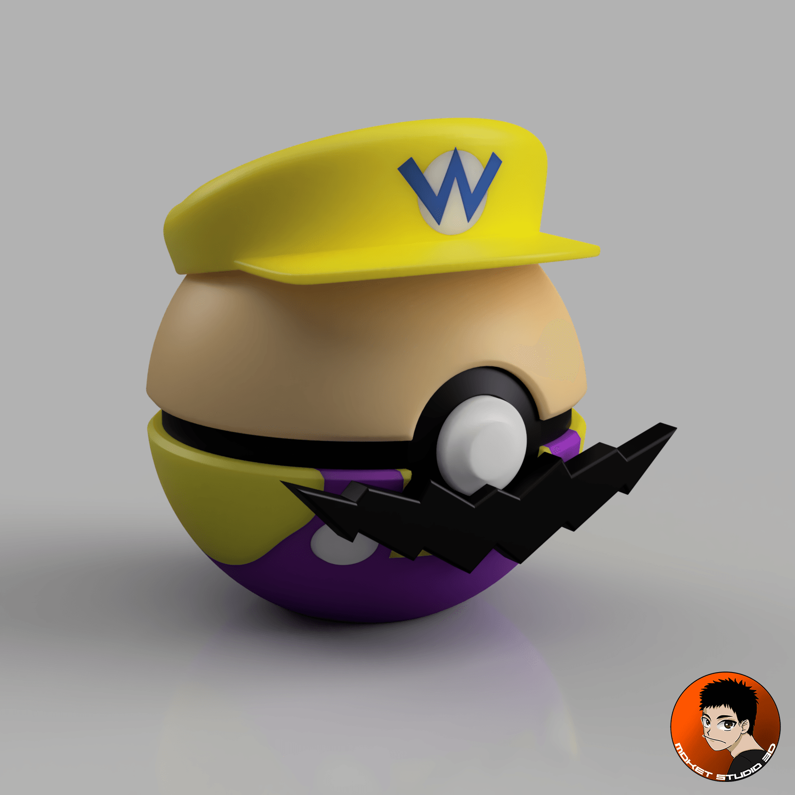 Wario Pokeball 3d model