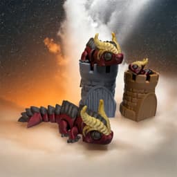 Drathal Baby Dragon Articulated Flexi 3d model