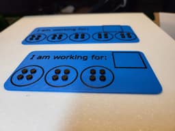 Student reward cards Lego style 3d model