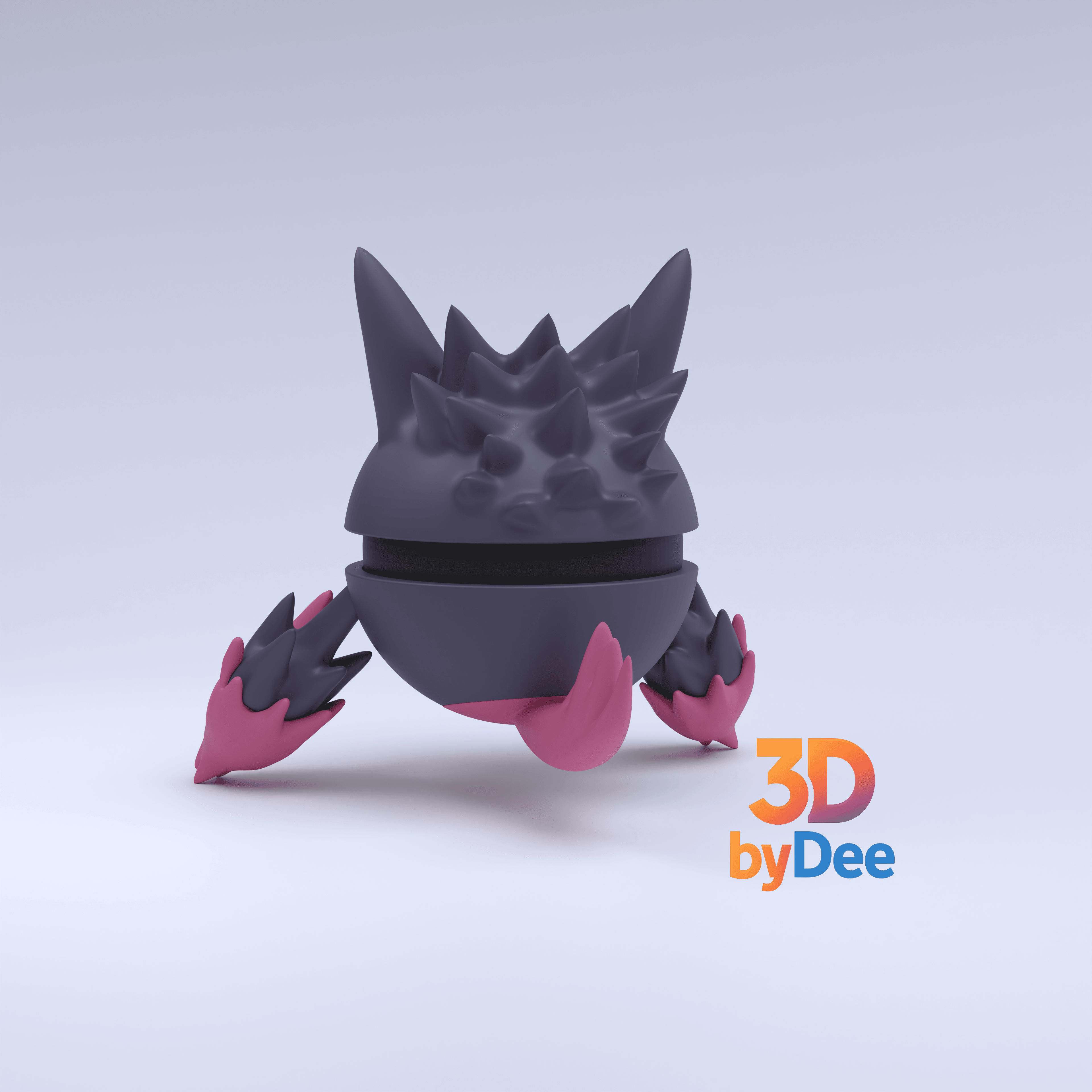 Gengar Mega Pokeball 3d model