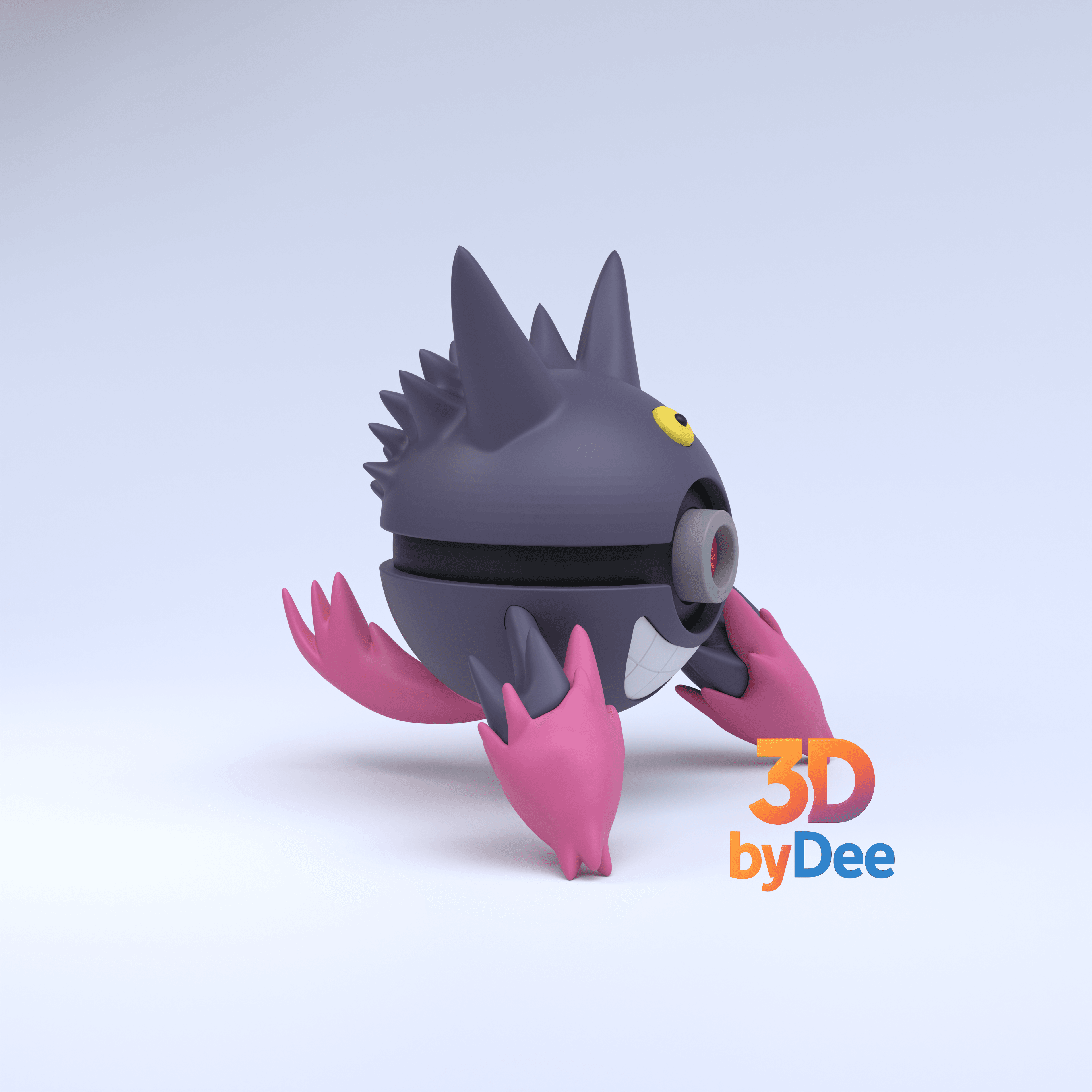 Gengar Mega Pokeball 3d model