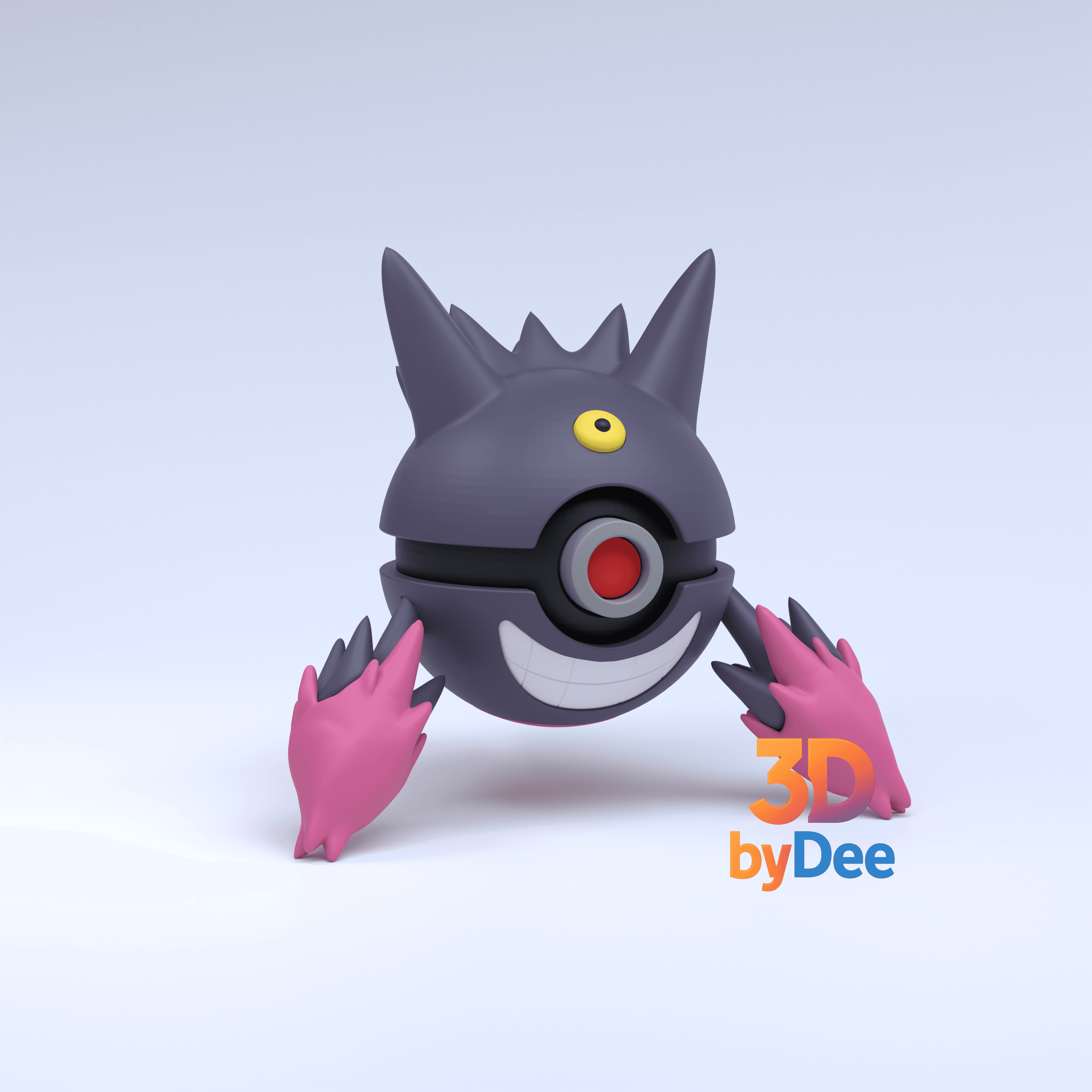 Gengar Mega Pokeball 3d model
