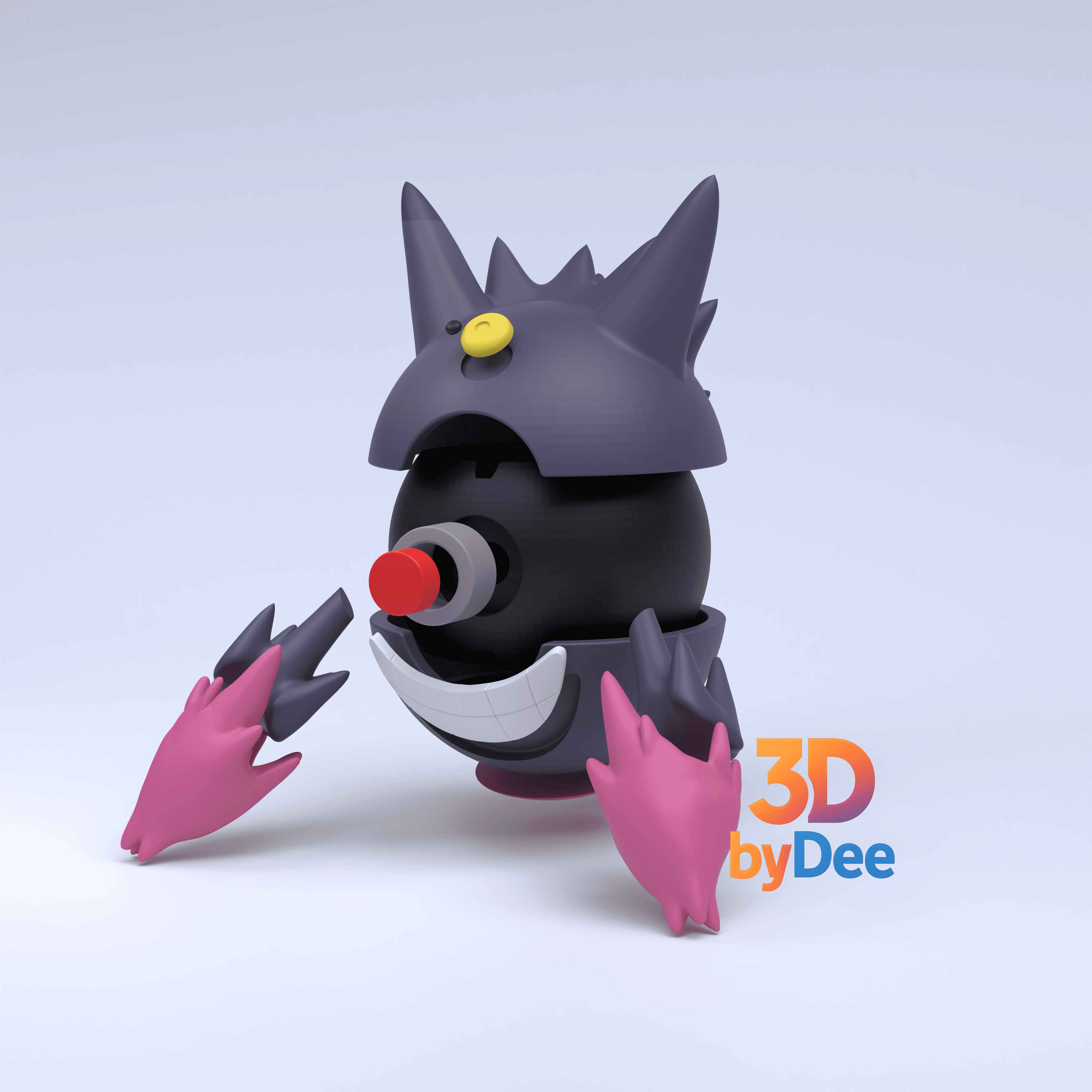 Gengar Mega Pokeball 3d model