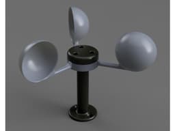 Anemometer - 90 degree support version 3d model