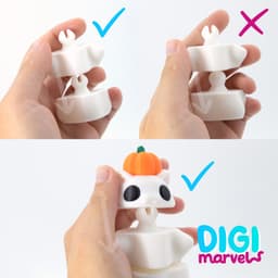 Spinny Ghosts Flexi + Keychains 3d model