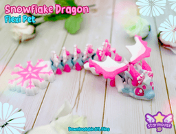 Snowflake Dragon Flexi 3d model