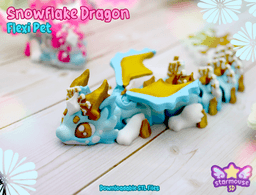 Snowflake Dragon Flexi 3d model