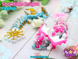Snowflake Dragon Flexi 3d model