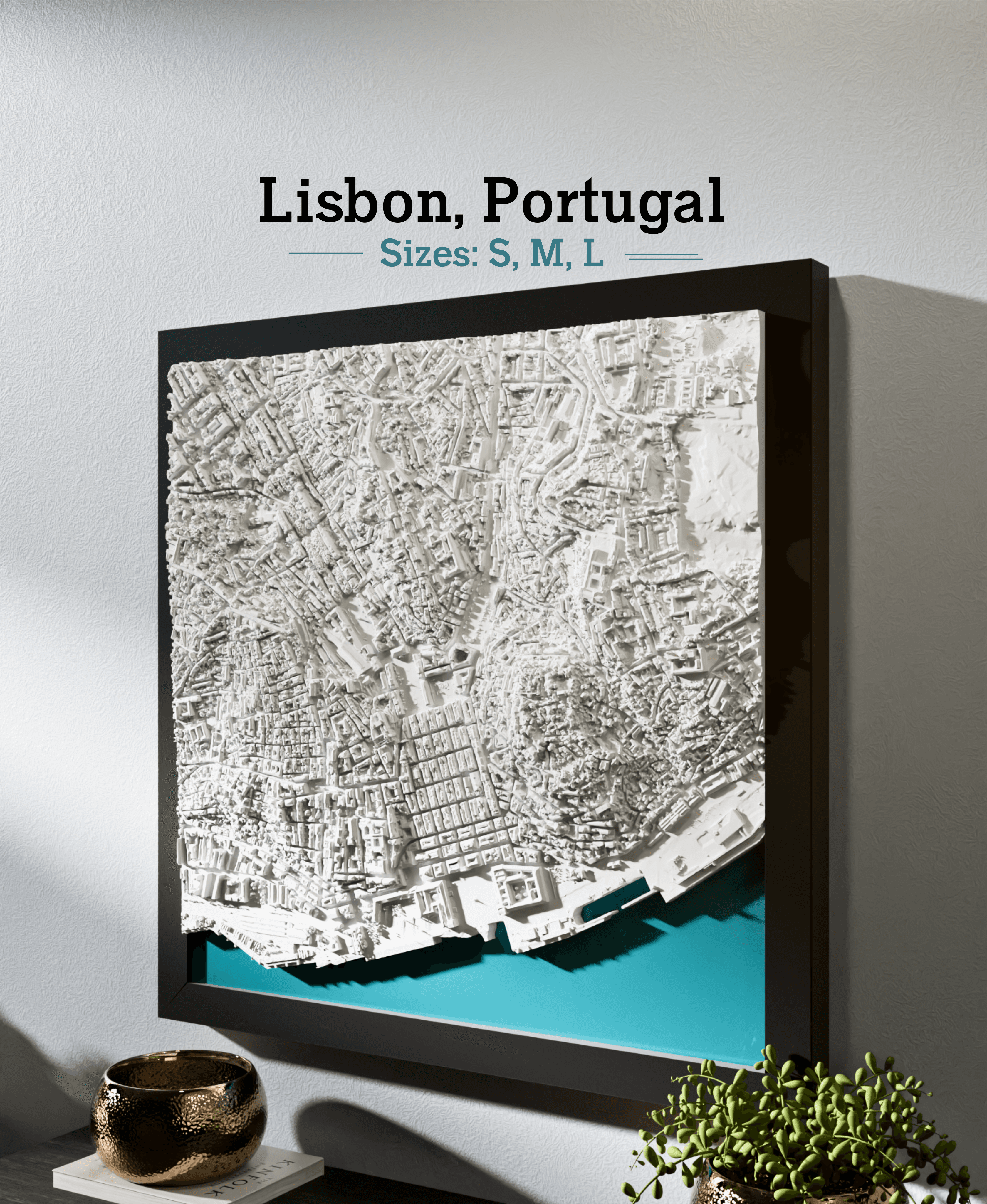 Lisbon, Portugal - S, M, L, & XL 3d model