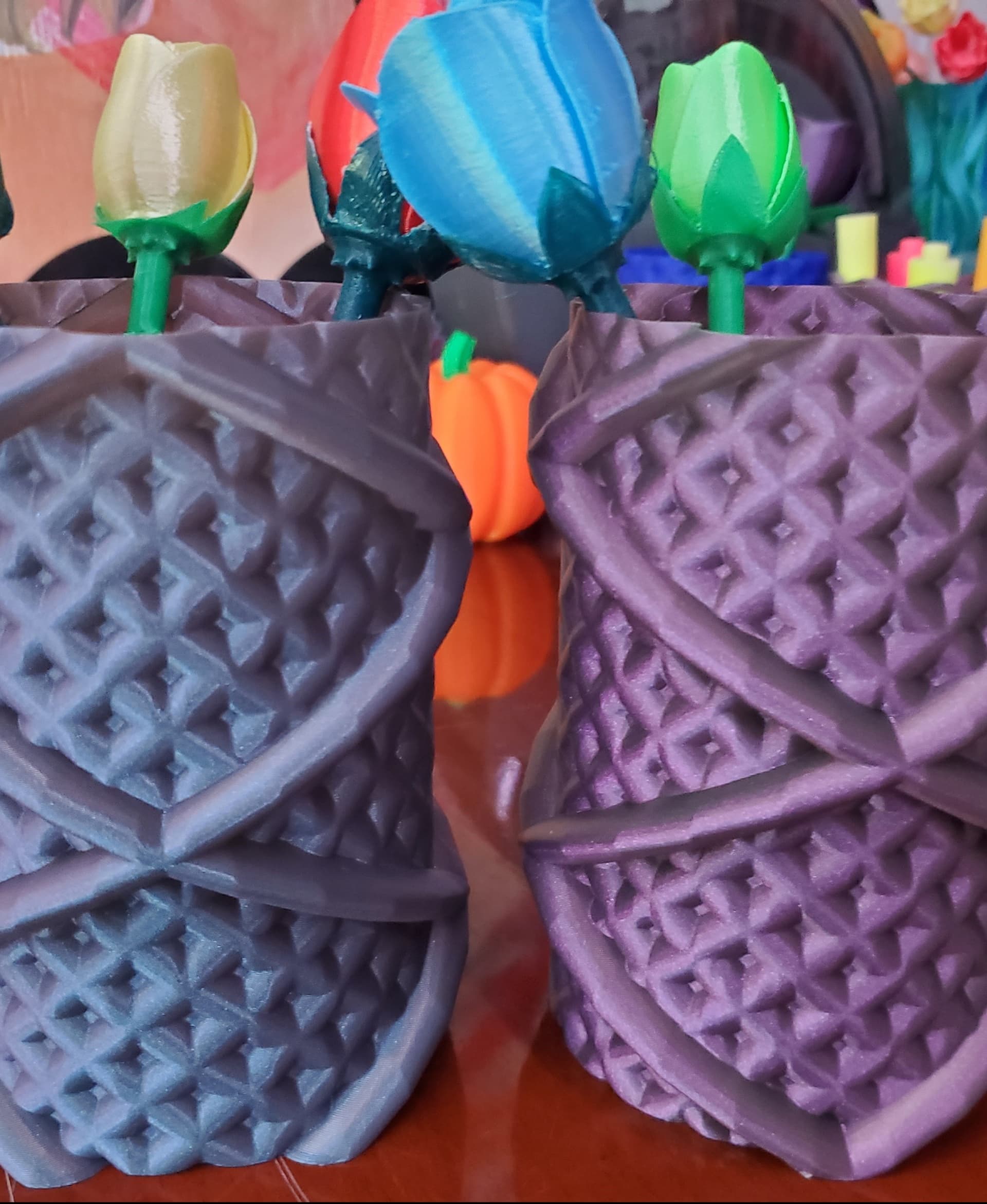 Quad Helix on Octohelix Vase 3d model
