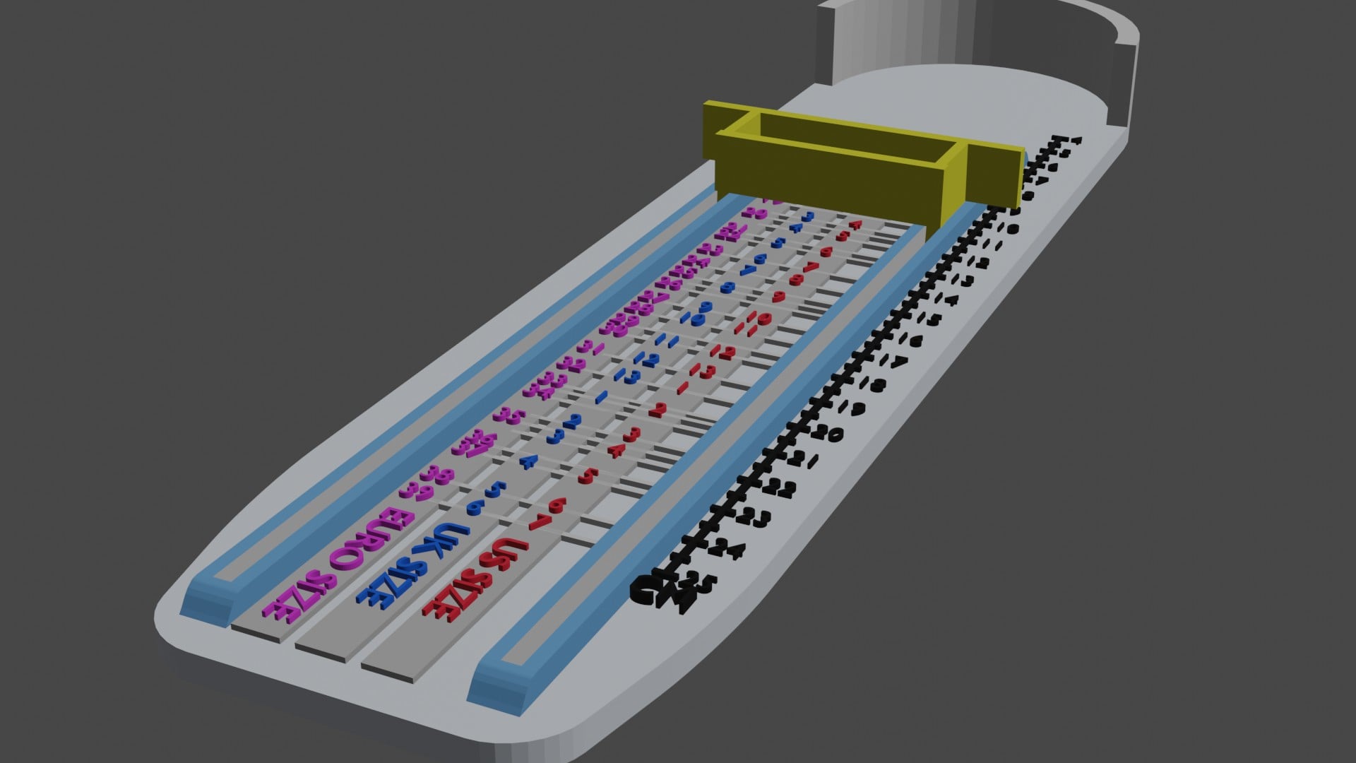 FOOT MEASUREMENT DEVICE FOR KIDS 3d model