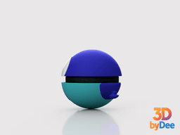 Piplup Poke Ball 3d model