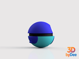 Piplup Poke Ball 3d model