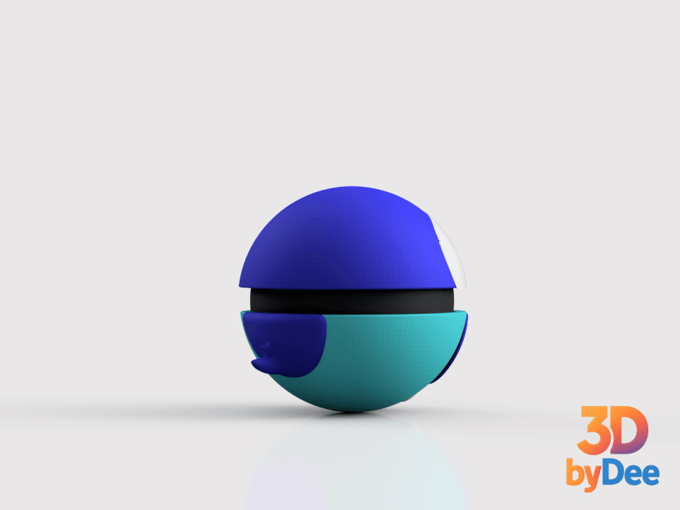 Piplup Poke Ball 3d model